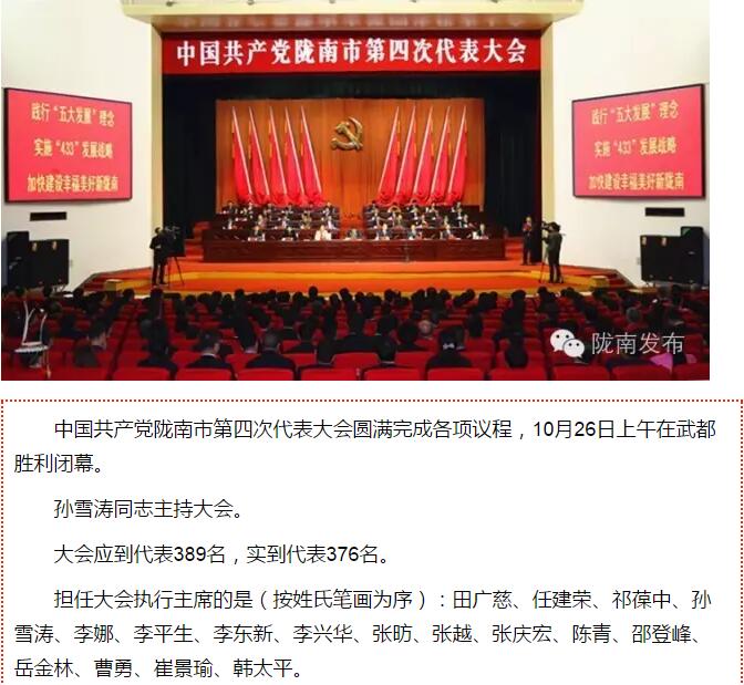 市第四次黨代會(huì)勝利閉幕！選出新一屆領(lǐng)導(dǎo)班子