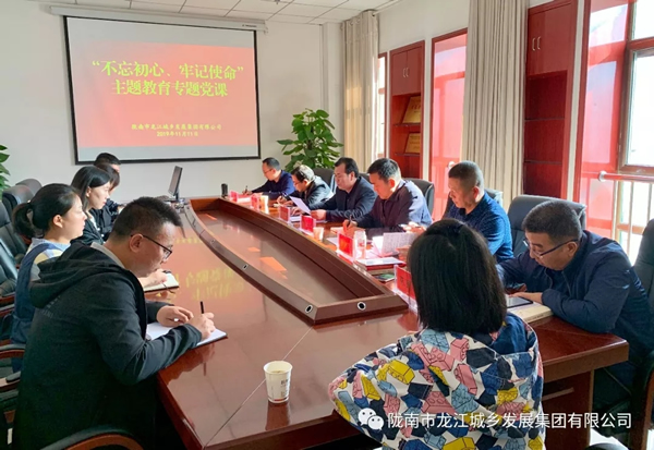 市龍江集團(tuán)開(kāi)展“不忘初心、牢記使命”主題教育專(zhuān)題黨課
